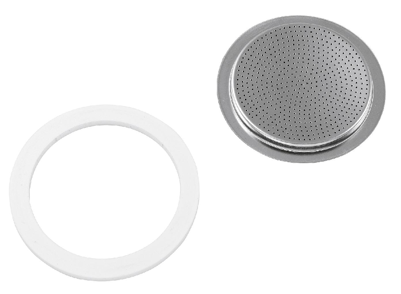 BIALETTI ERSATZTEILSET 1 DICHTUNG SILIKON + 1 FILTER 6 TASSEN FÜR VENUS